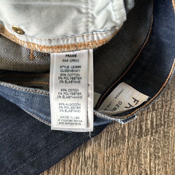 FRAME DENIM LONDON-LOS ANGELES LE SKINNY DE JEANNE, SIZE 24 - Picture 9 of 13